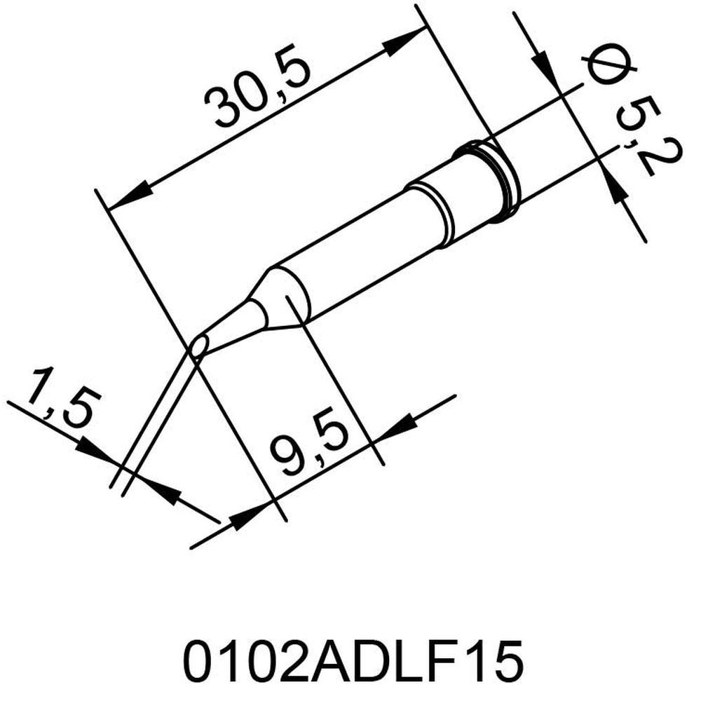 Наконечник ERSA 0102ADLF15