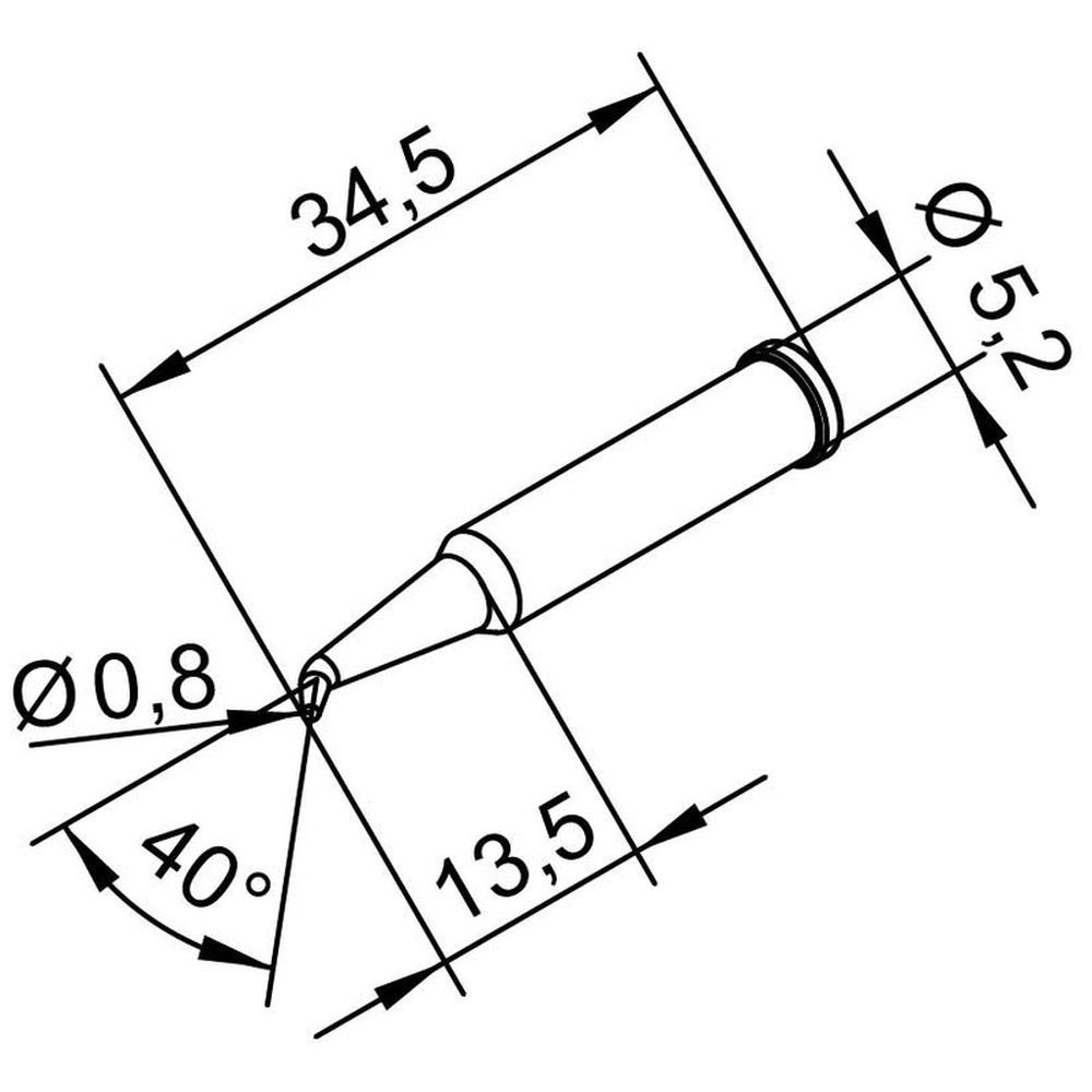 Наконечник ERSA 0102SDLF08L