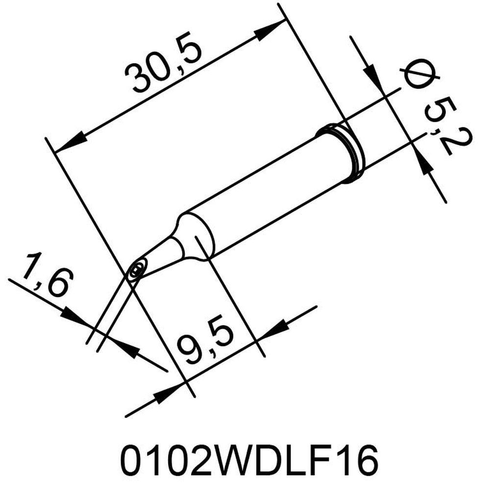 Наконечник ERSA 0102WDLF16