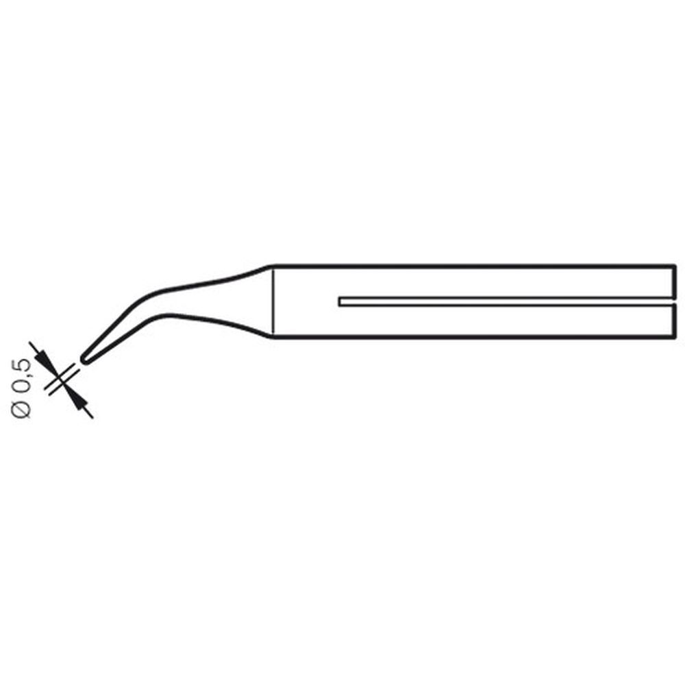Наконечник JBC C-03D (0550100) для 14ST (конический изогнутый 0,5 мм)