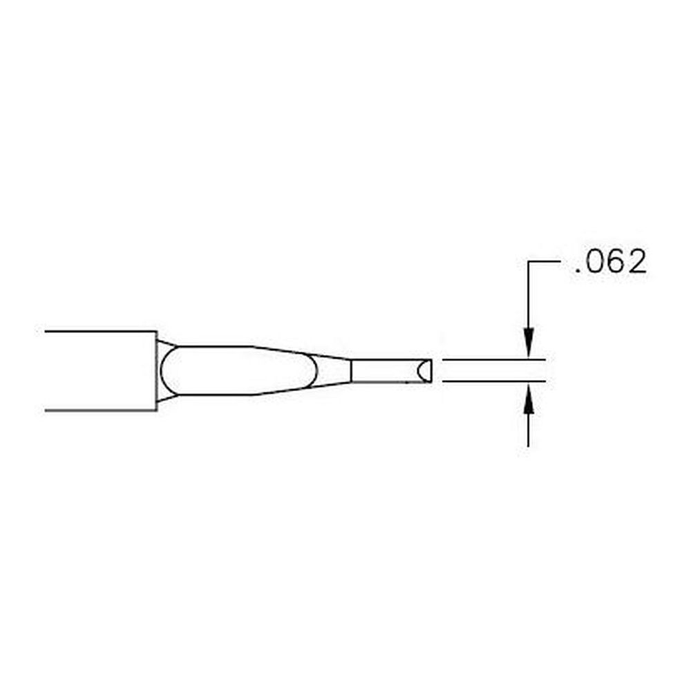 Наконечник PACE 1124-0017 TD 1.6мм 60 град. клиновидный