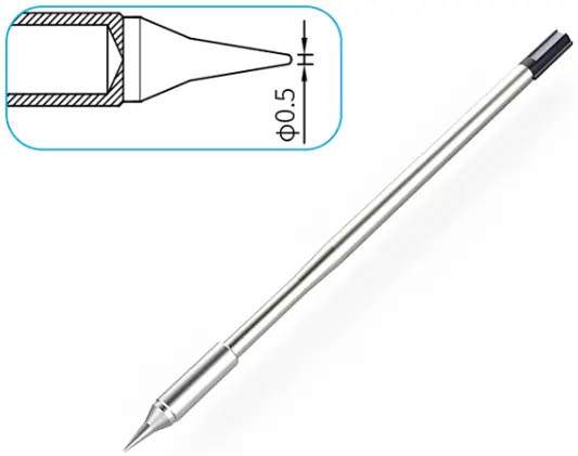Atten T9130-0.5i. Картридж-наконечник для ST-1509-130, конус 0.5 х 10мм