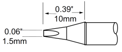 METCAL SFP-CH15. Картридж-наконечник для MFR-H1, клин 1.5х10мм