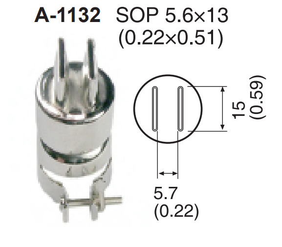 Atten A-1132 ROHS. Насадка-сопло A1132, SOP 5.6х12мм