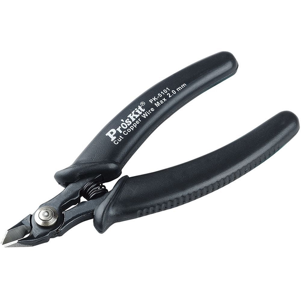 Мини кусачки усиленные  с возвратной пружиной антистатические ProsKit 1PK-5101 (125 мм.)