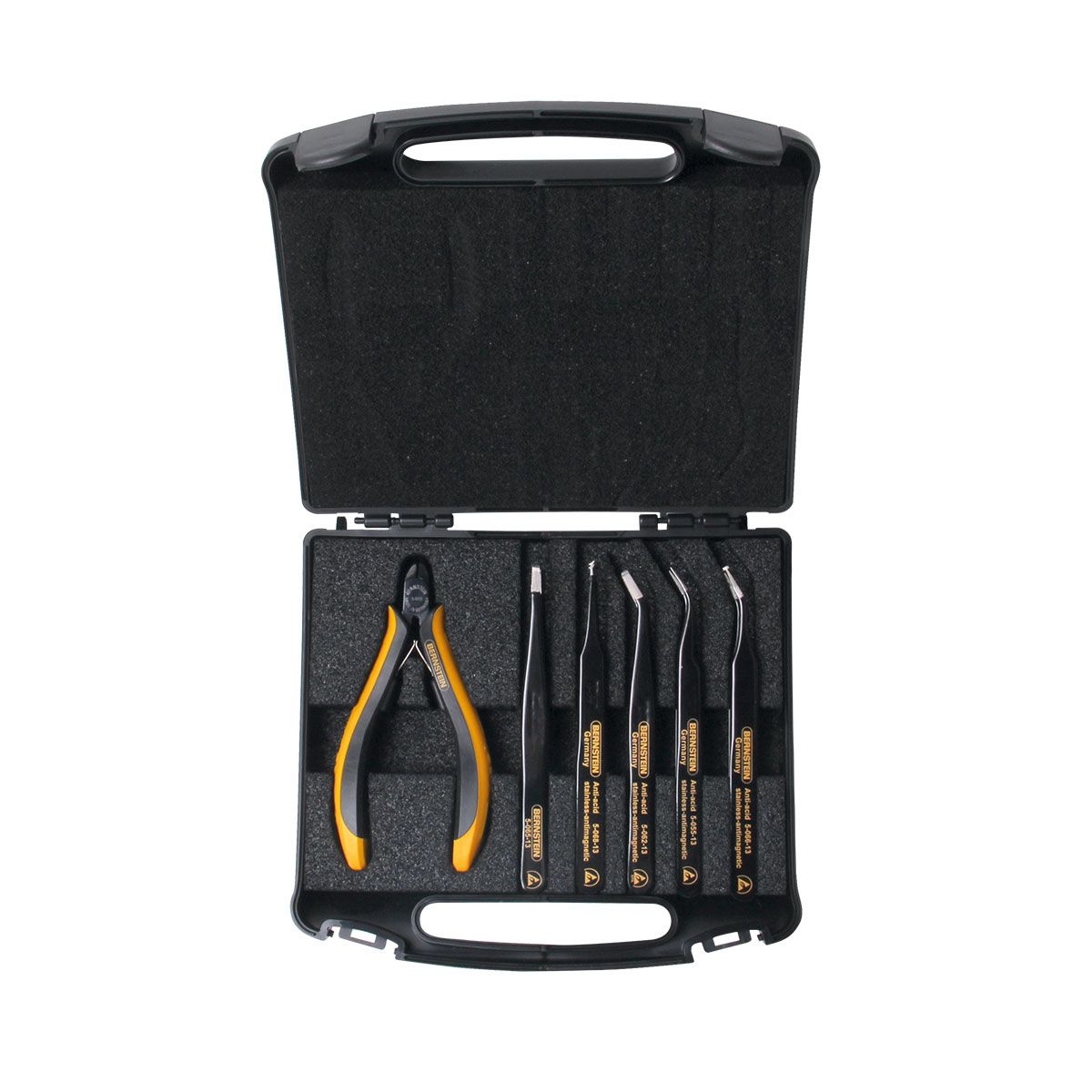 Bernstein 2210. Кейс с прецизионными инструментами PRECISE для SMD-техники (6 инструментов)