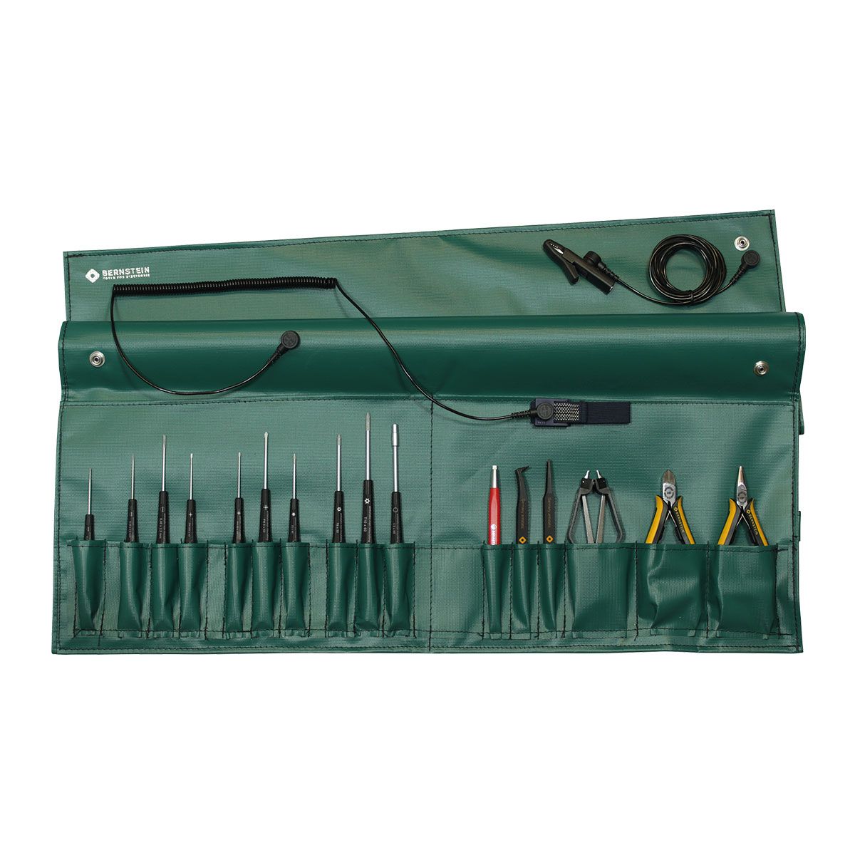 Bernstein 2300. Набор антистатических инструментов ESD в чехле (16 предметов)