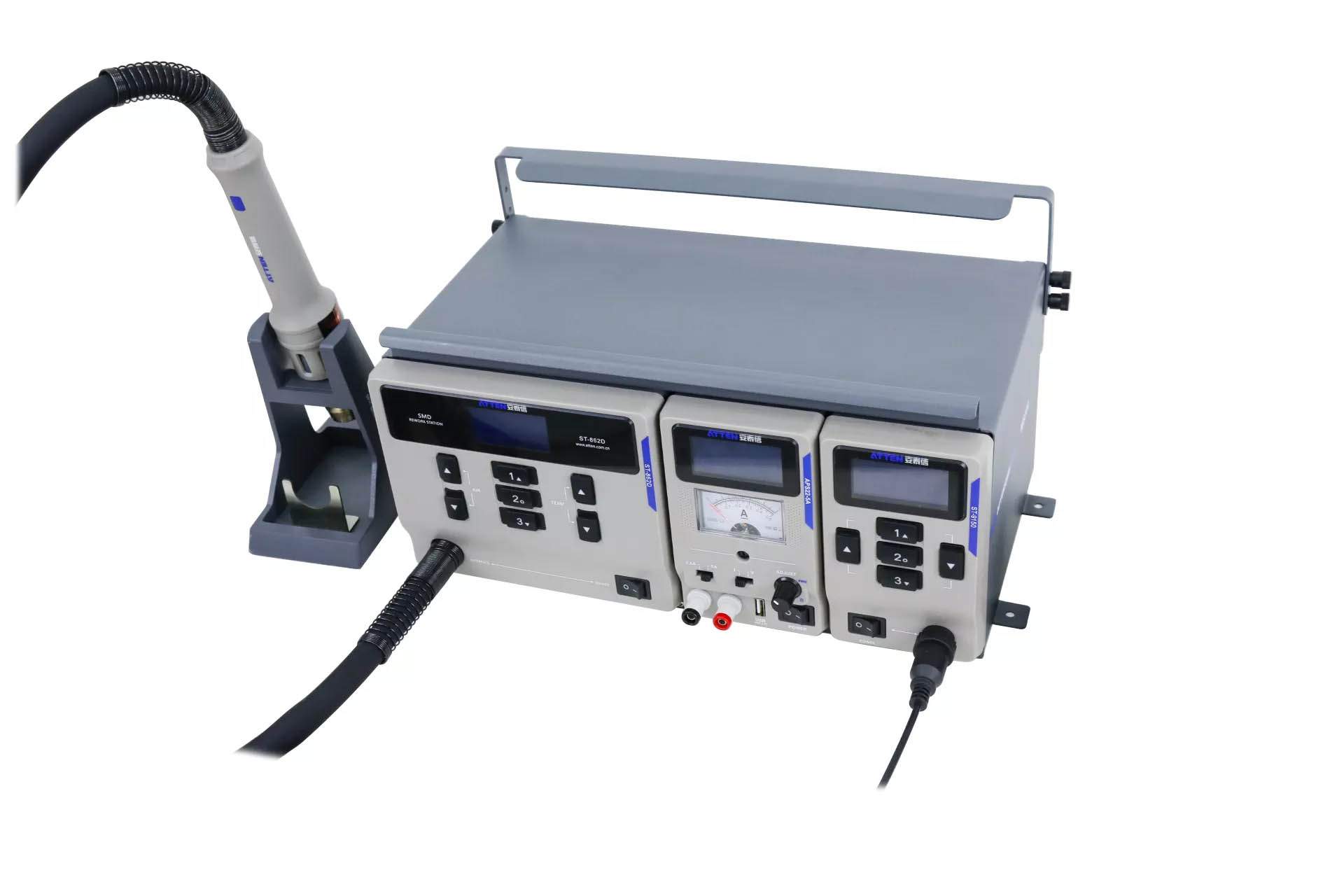 Atten MS-500. Паяльная станция 2 термоинструментами + источник питания125Вт