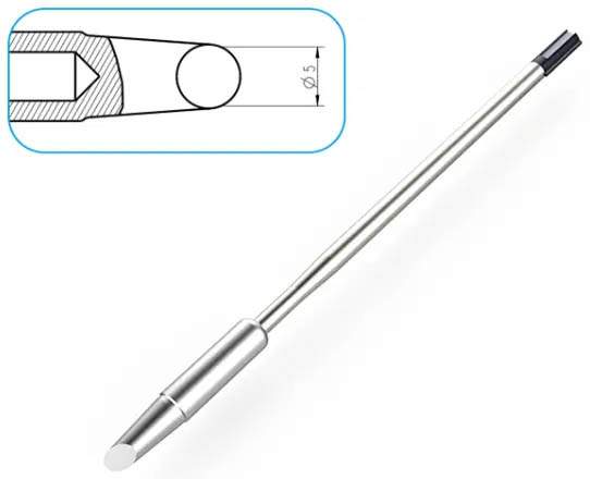 Atten T9150-5C. Картридж-наконечник для ST-1509, косой срез 5.0 х 16мм