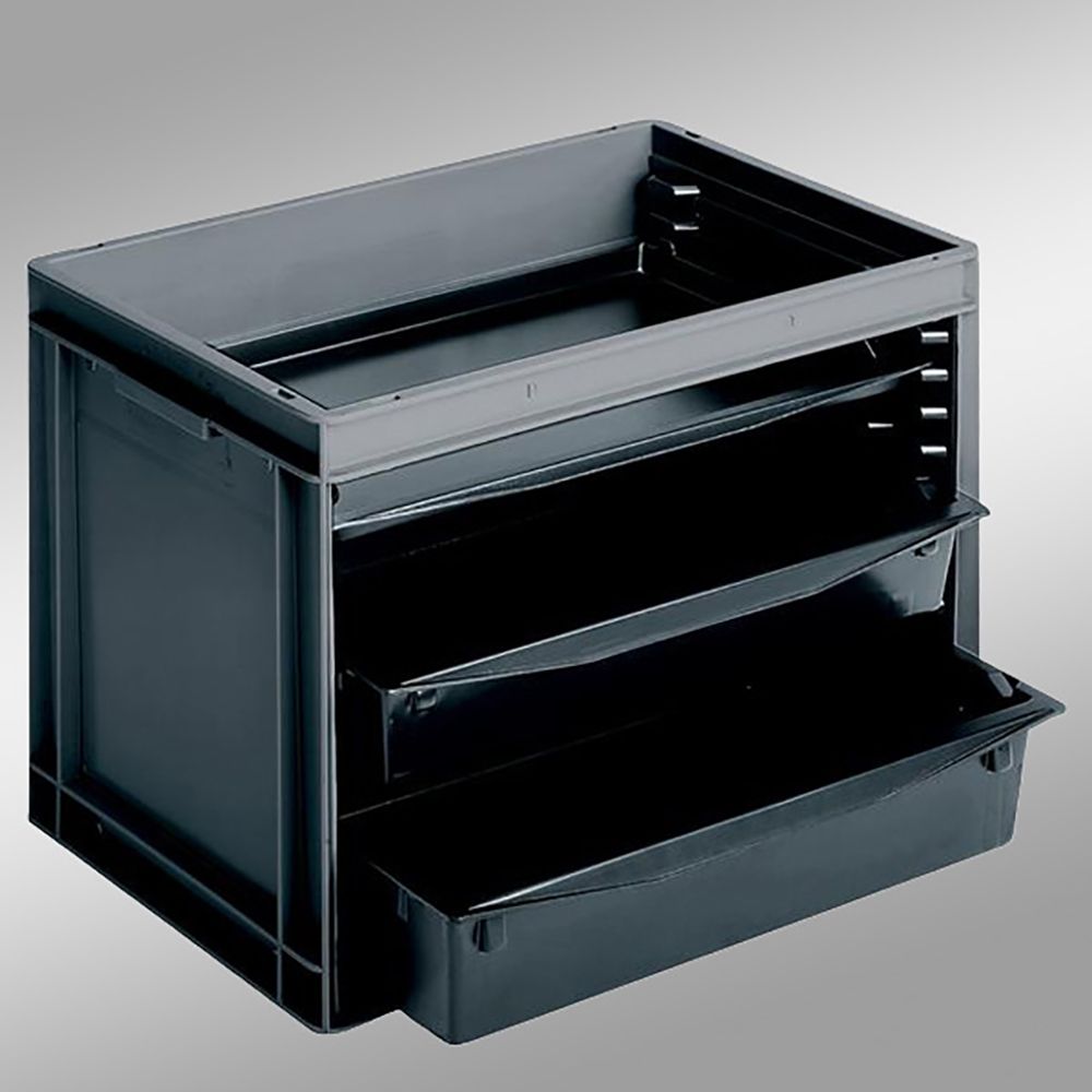 Настольный антистатический контейнер с выдвигающимися поддонами