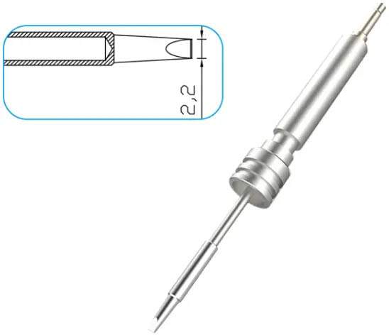 Atten T50-2.2D. Картридж-наконечник для GT-Y50, клиновидный 2.2 х 9мм