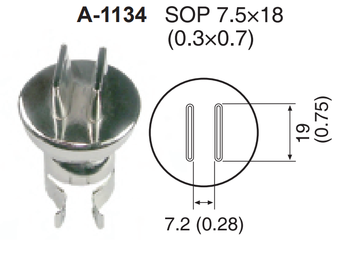 Atten A-1134 ROHS Насадка-сопло, SOP 7.5х18мм