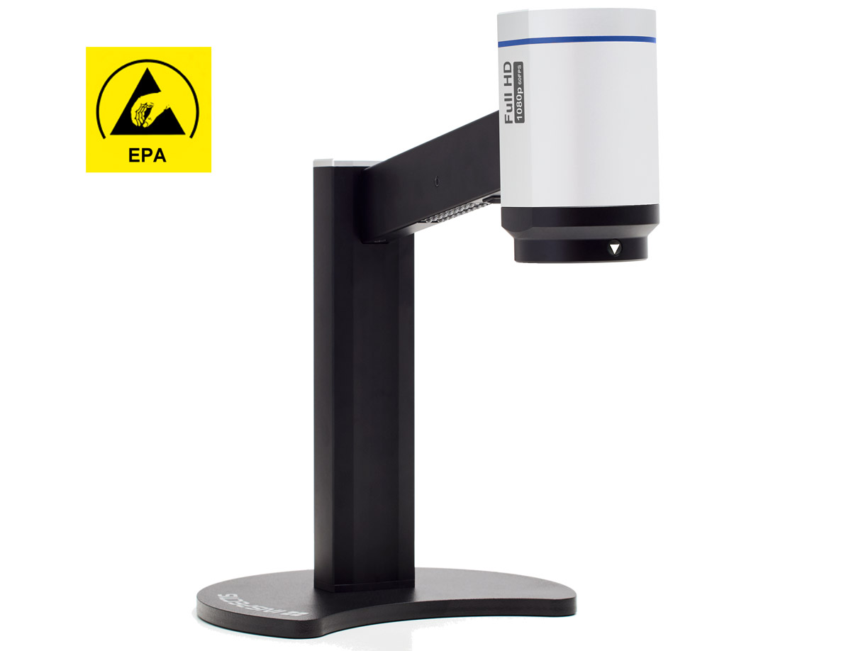 INSPECTIS HD-012-E. Видеомикроскоп INSPECTIS F30-E (1080p HD,зум 30x,РД 228мм,HDMI,штатив с подсветкой,ESD)