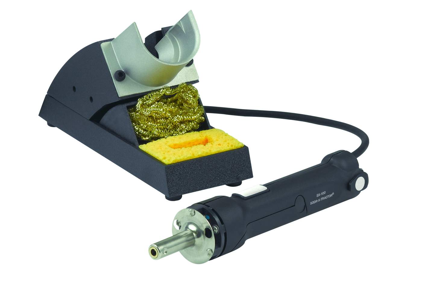 Вакуумный паяльник PACE 6993-0266 SX100 с подставкой и наконечником 1121-0931 (синий разъем)