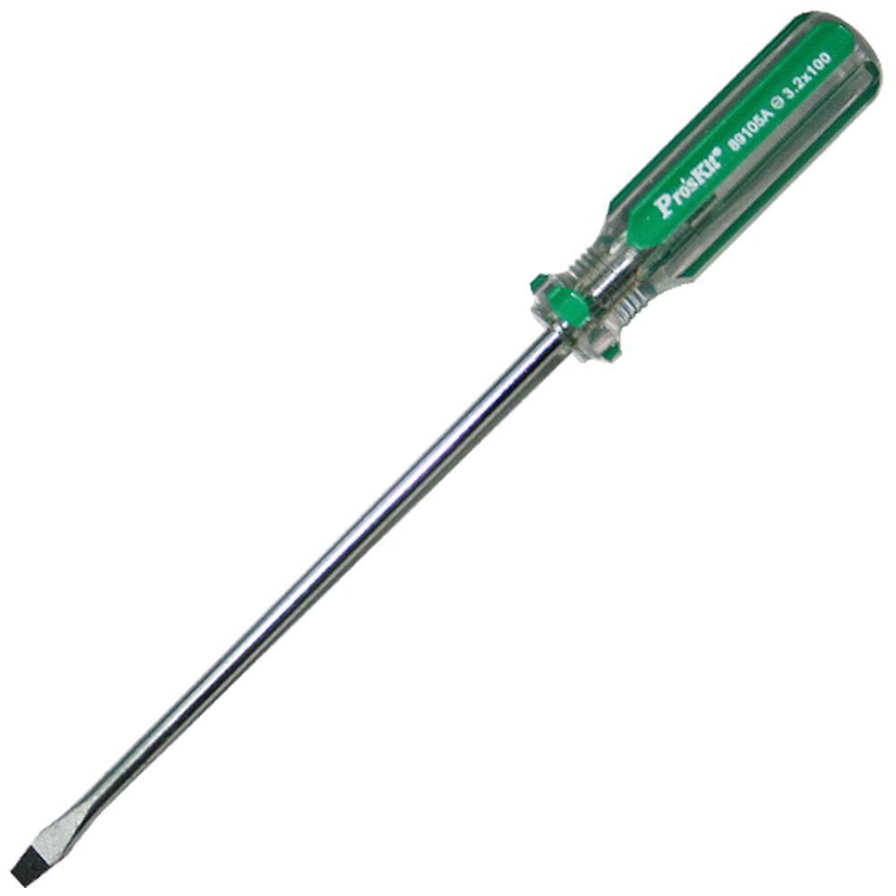 Прецизионная шлицевая отвертка ProsKit 89105A (3.2x100мм)