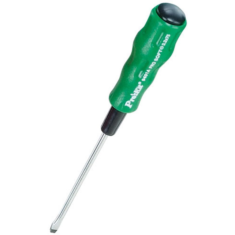 Прецизионная шлицевая отвертка ProsKit 89401A (3.2х75) с мягкой рукояткой