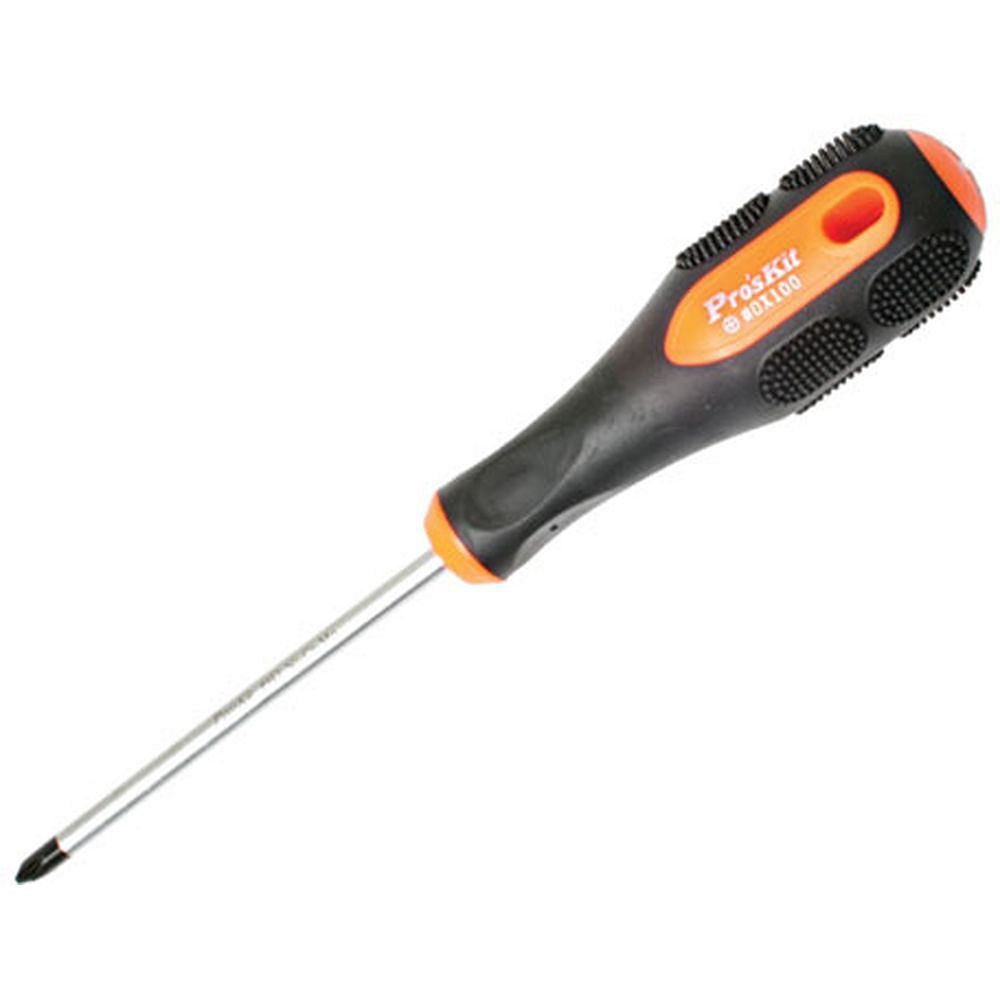 Отвертка крестообразная ProsKit 9SD-207B (PH2x100мм.)