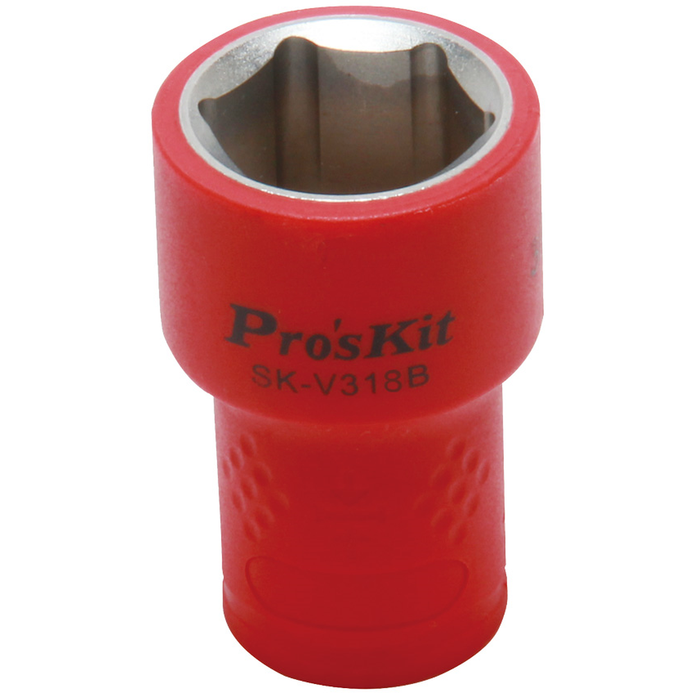 Изолированная 3/8 дюйма торцевая головка  Proskit SK-V318B 18 мм (1000 В - VDE)