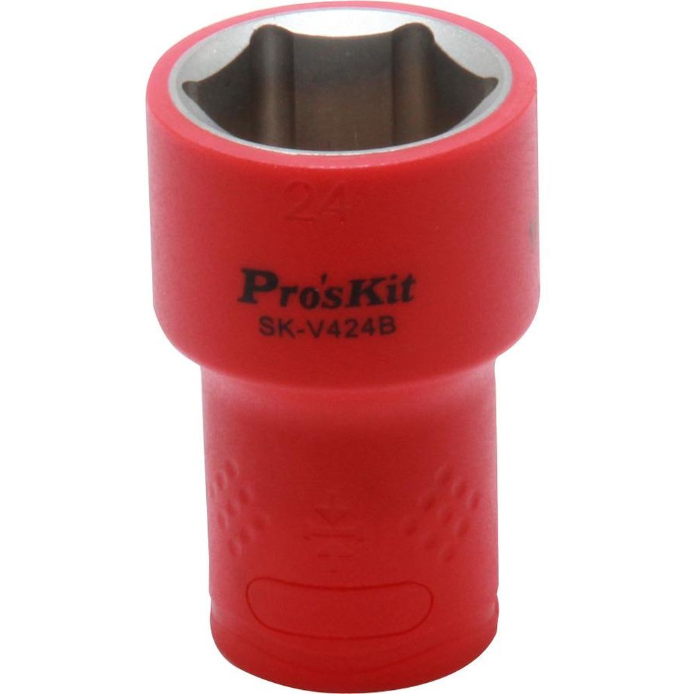 Изолированная 1/2 дюйма торцевая головка  Proskit SK-V424B 24 мм (1000 В - VDE)