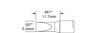 METCAL SFV-CH50AR. Наконечник для PS900, клин 5.0х11.7мм
