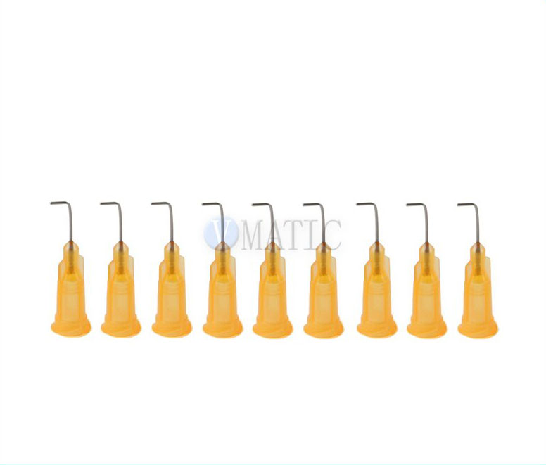 VMATIC VCW2305090. Наконечник дозатора TE 23G X 1/2" ORANGE BENT 90 DEG DIAM 0.33 x 0.63MM (QTY=50)