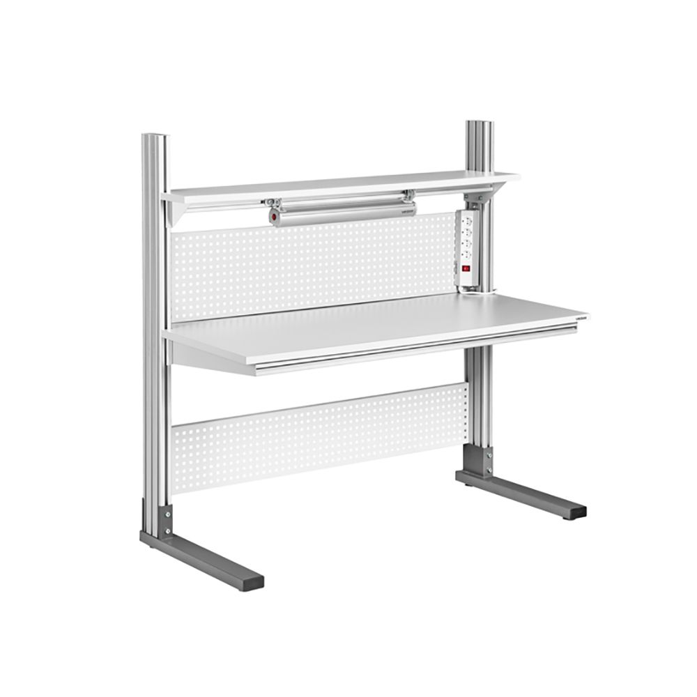 Стол лабораторный антистатический Викинг АЛЬФА одинарный АЛФ-12-7 ESD