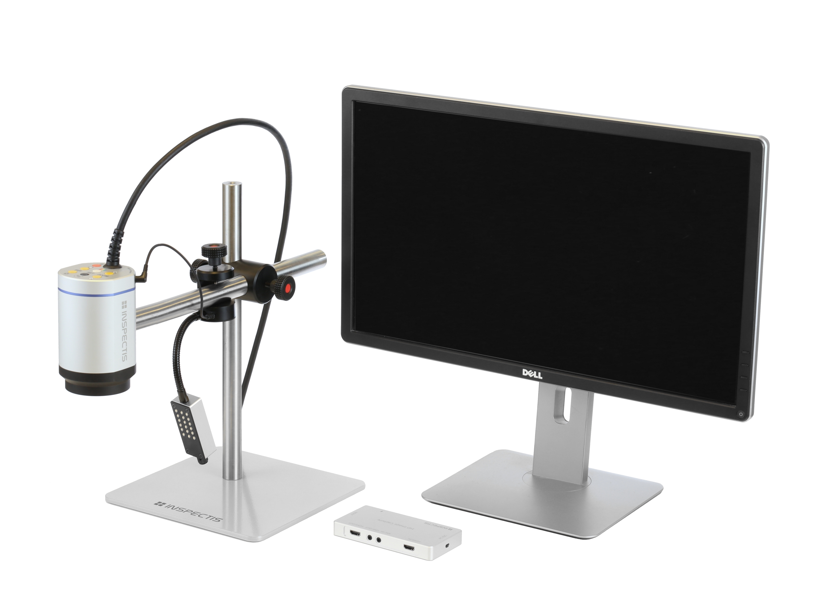 Inspectis HD-013-KIT-CAP. Компплект с видеомикроскопом F30s (штатив,подсветка,устройство захвата на USB,монитор)