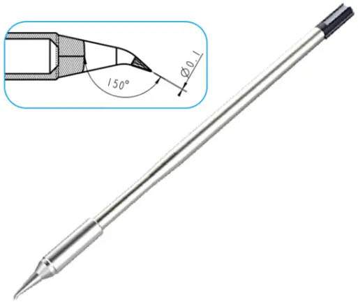 Atten T9130-0.1iS. Картридж-наконечник для ST-1509-130, конус изогнутый 0.1мм