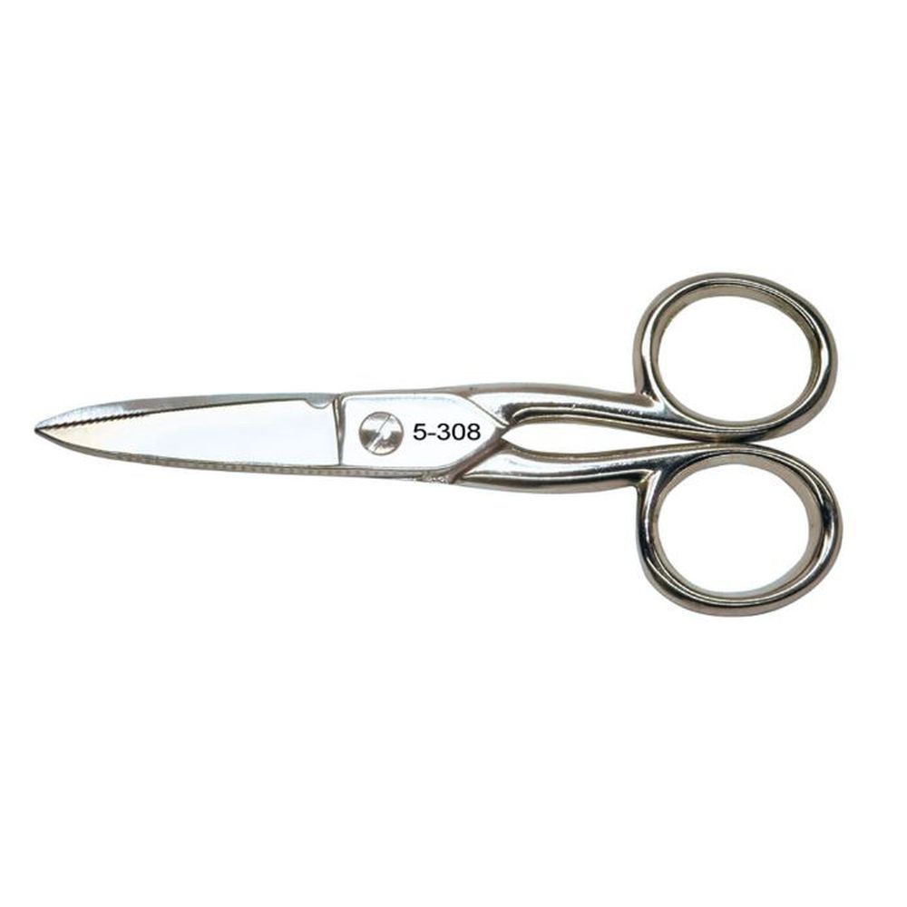 Bernstein 5-308-13. Ножницы кабельные / телефонные ESD с мелкими зубцами на одном лезвии хромированные 125 мм