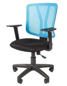 Офисное кресло CHAIRMAN 626, ткань TW/сетчатый акрил, черный/синий