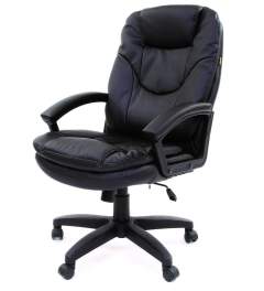 Офисное кресло CHAIRMAN 668 LT, экокожа,  черный