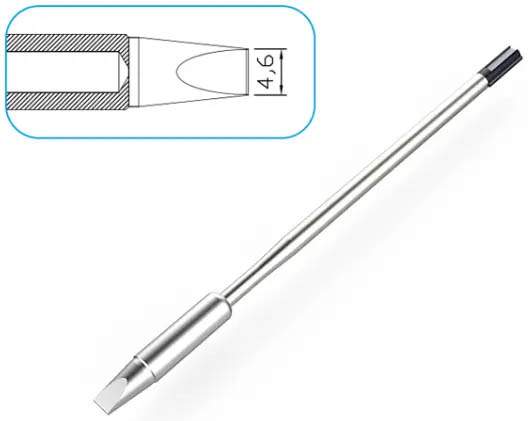 Atten T9150-4.6D. Картридж-наконечник для ST-1509, клиновидный 4.6 х 12мм