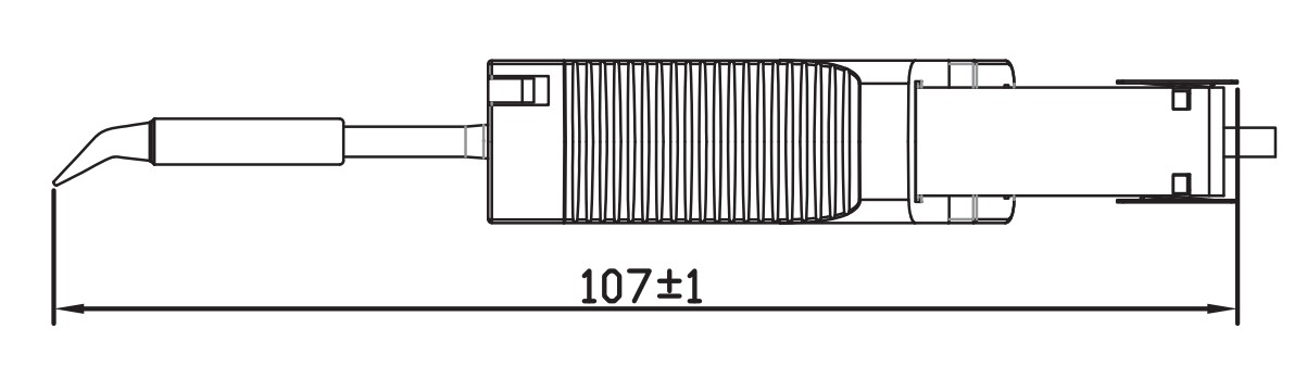 Atten T100-2.2D. Картриджи-наконечники для GT-N100, клиновидный 2.2мм (пара)