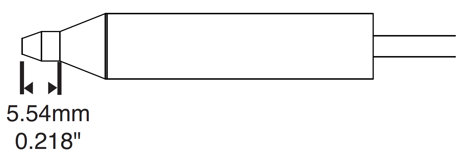 METCAL DFP-CN2. Наконечник для MFR-H5 0.67х1.80мм