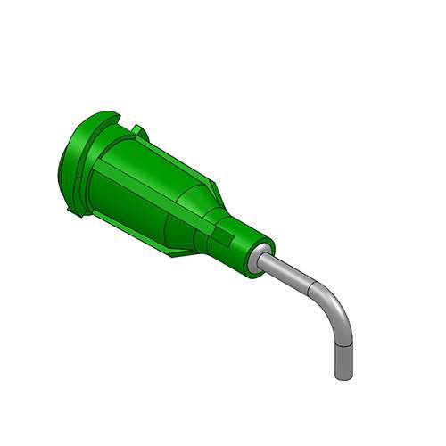 VMATIC VCW1805090. Наконечник дозатора TE 18G X 1/2" GREEN BENT 90 DEG DIAM 0.9 x 1.20MM (QTY=50)