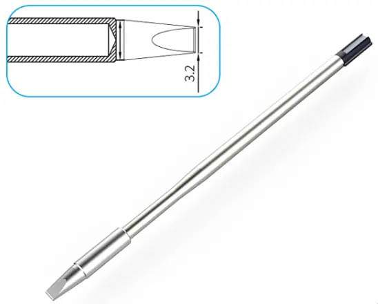 Atten T9130-3.2D. Картридж-наконечник для ST-1509, клиновидный 3.2 х 10мм