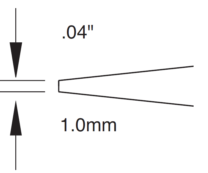 METCAL CVC-7CH2238A. Картридж-наконечник для СV/MX, клин 12° 3.8х21.6мм (замена STTC-120)
