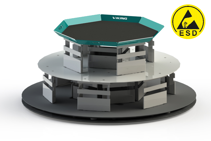 VKG НПП/Л-55 ESD Модульная система настольных поворотных платформ