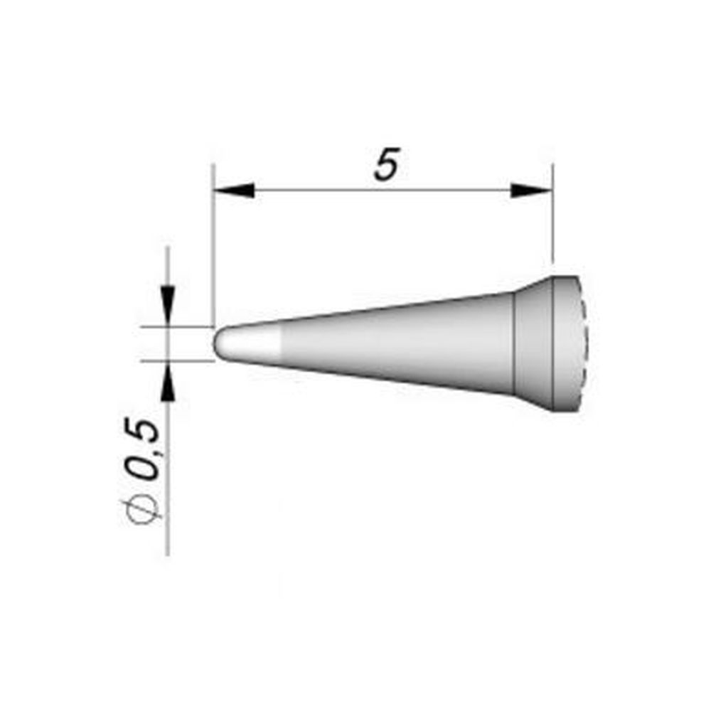 Наконечник JBC C105-106 конический 0,5 мм