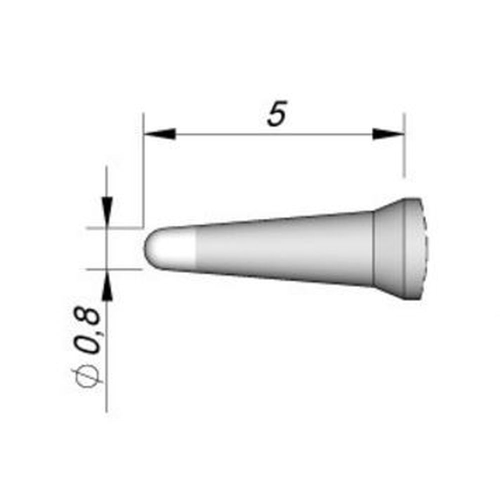 Наконечник JBC C105-107 конический 0,8 мм