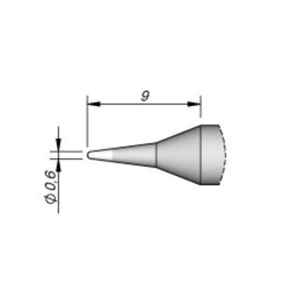 Наконечник JBC C245-001 конический 0,6 мм