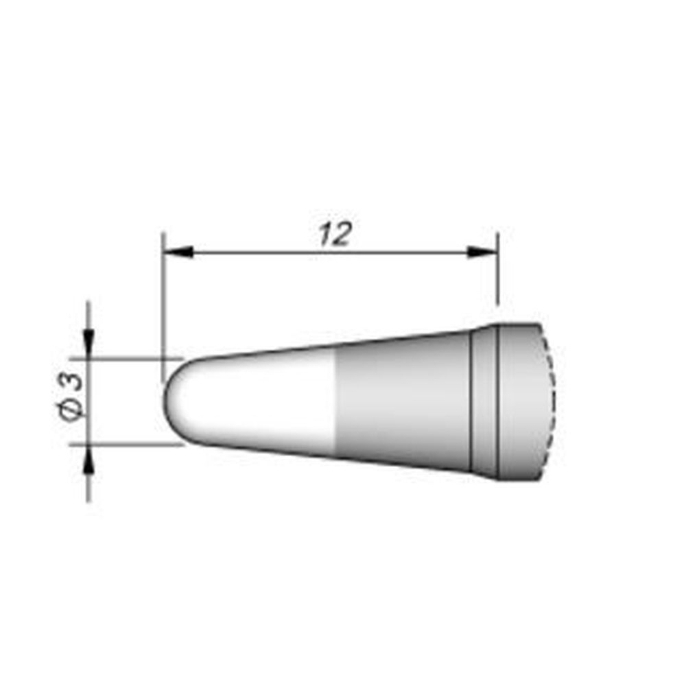 Наконечник JBC C245-107 конический 3,0 мм (высокая теплопередача)