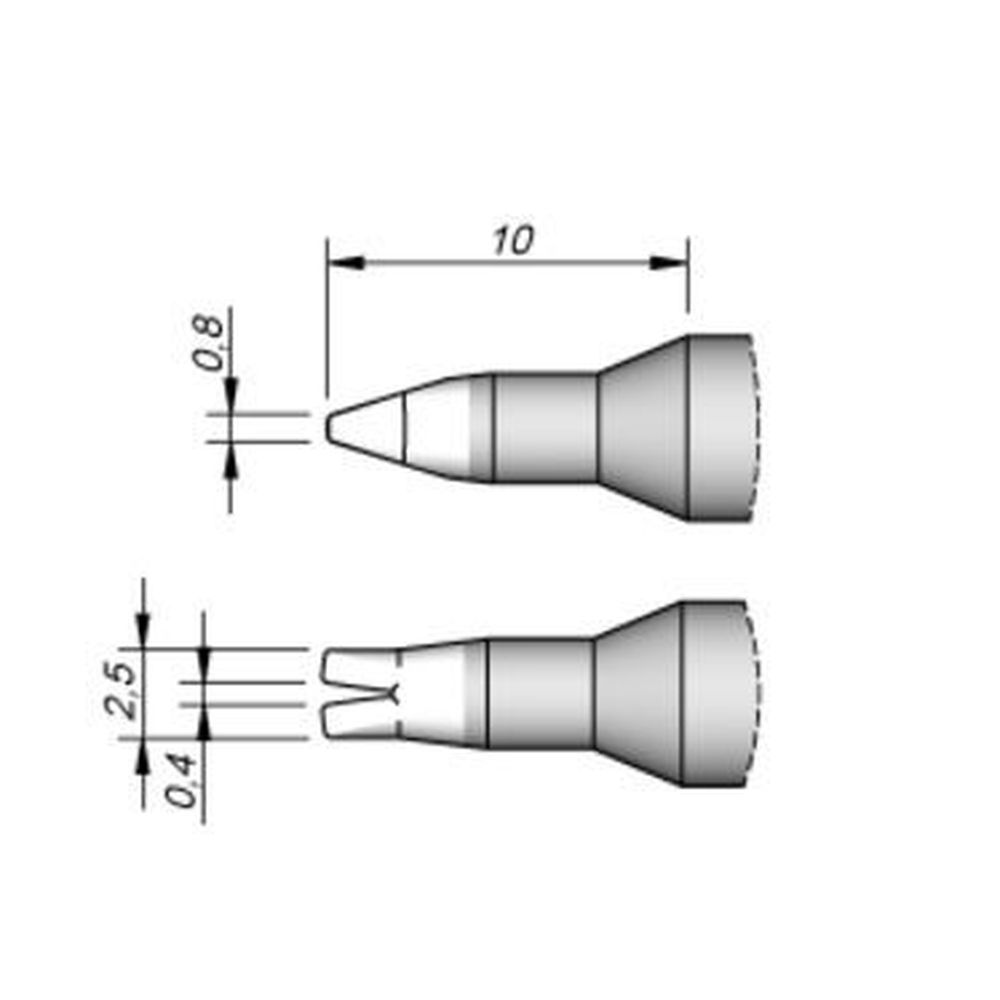 Наконечник JBC C245-118 для пайки кабеля 0,4 мм