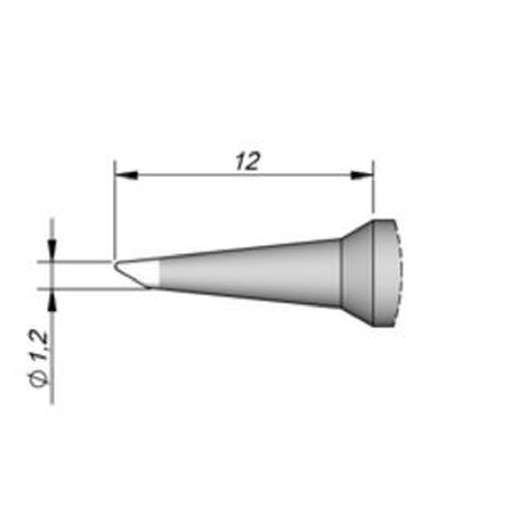 Наконечник JBC C245-710 скошенный 1,2 мм