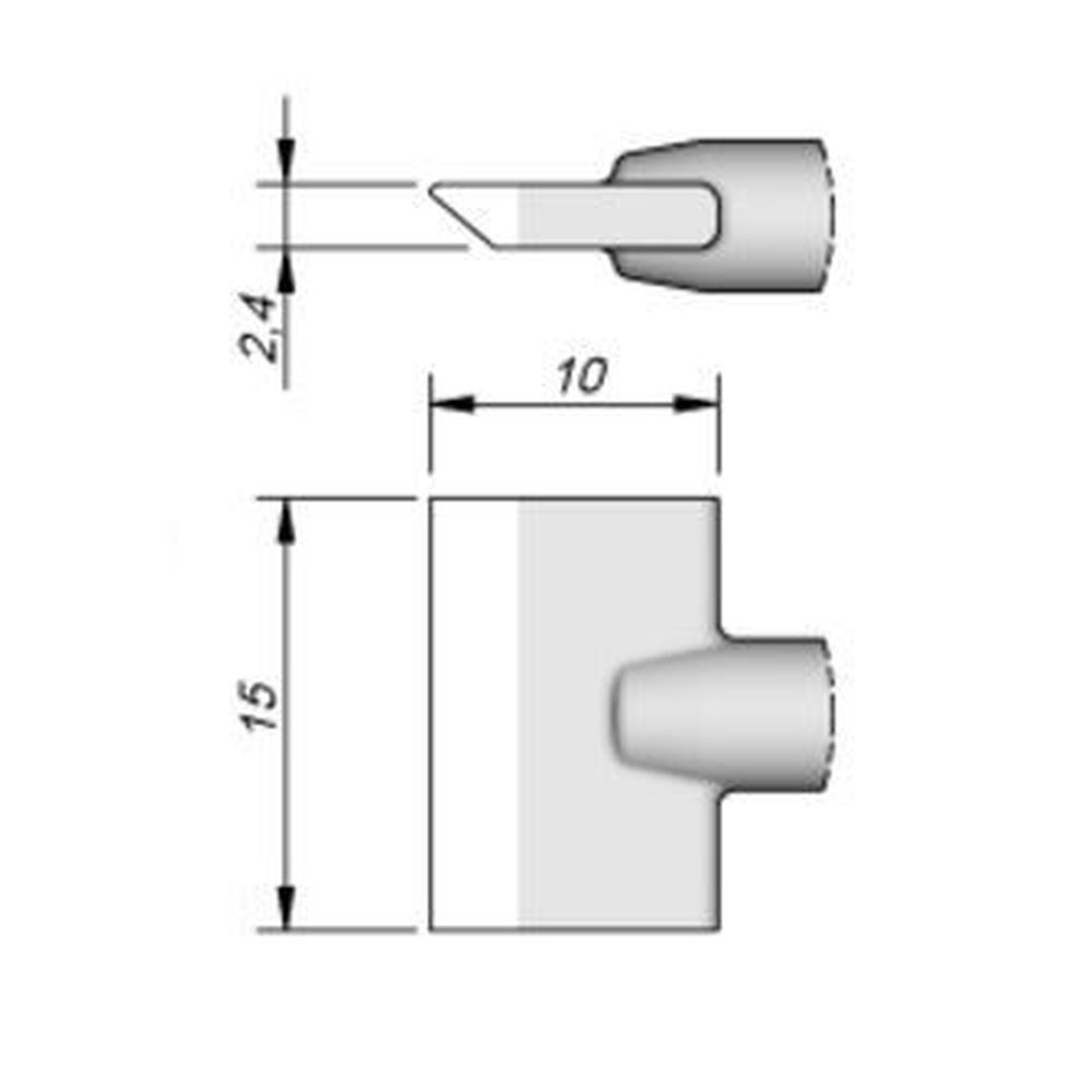 Наконечник JBC C245-752 лопатка 15,0 мм