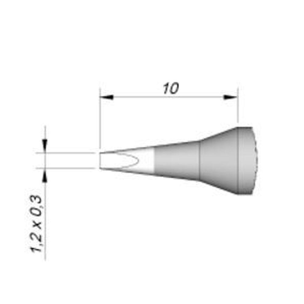 Наконечник JBC C245-774 клиновидный 1,2 х 0,3 мм