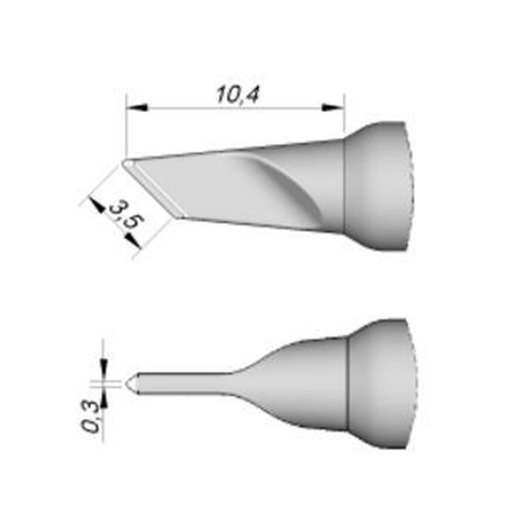 Наконечник JBC C245-789 ножевидный 3,5 х 0,3 мм