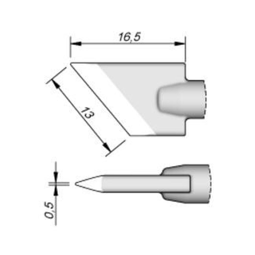 Наконечник JBC C245-955 ножевидный 13,0 х 0,5 мм