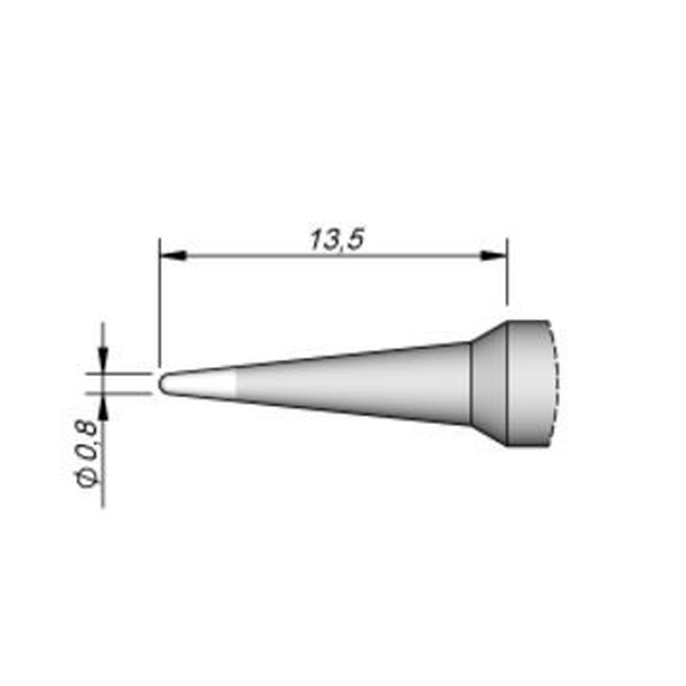 Наконечник JBC C245-957 конический 0,8 мм