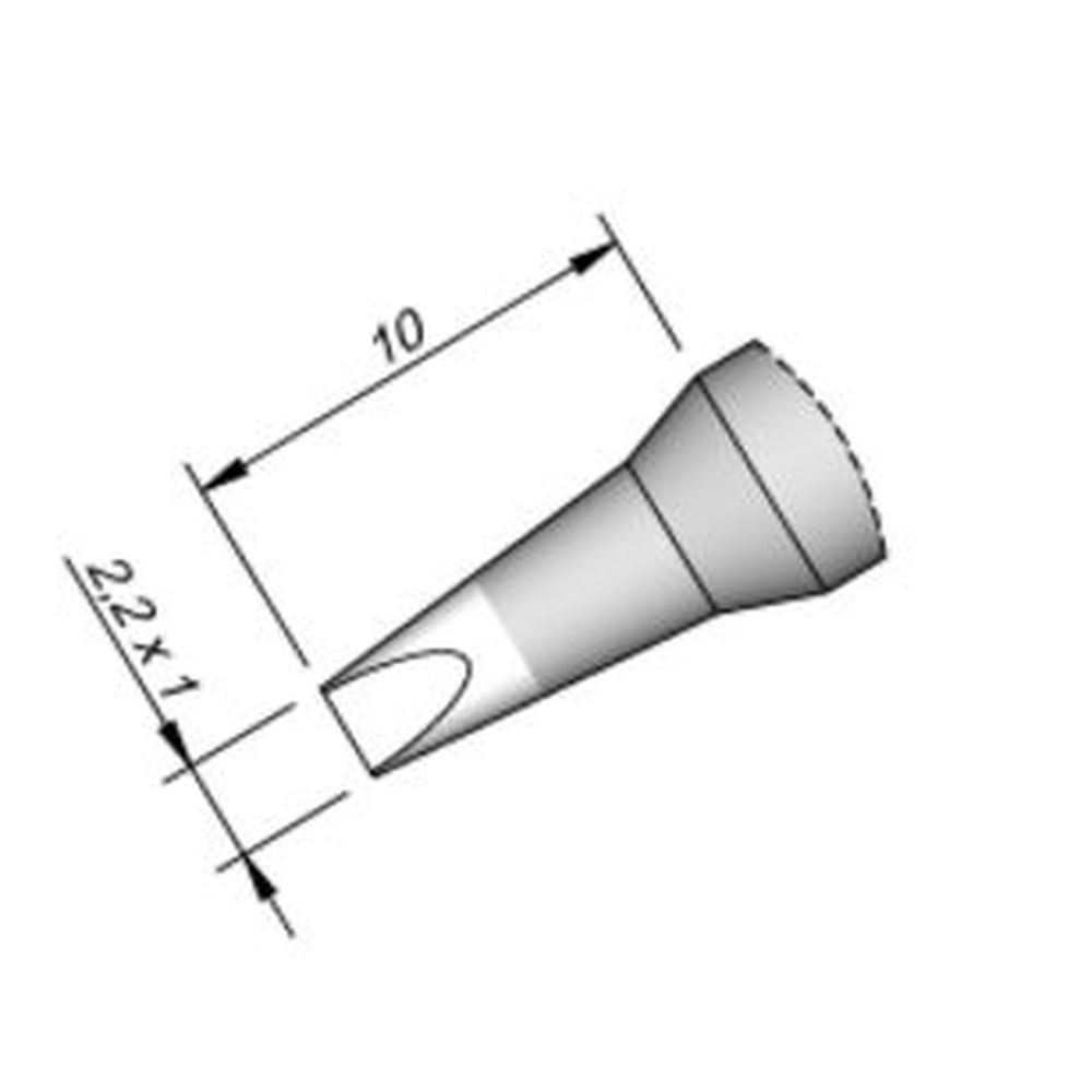Наконечник JBC C250-413 клиновидный 2,2 x 1,0 мм